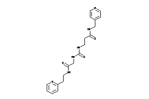 3-[[2-keto-2-[2-(2-pyridyl)ethylamino]ethyl]carbamoylamino]-N-(4-pyridylmethyl)propionamide