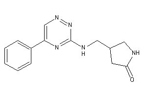 4-[[(5-phenyl-1,2,4-triazin-3-yl)amino]methyl]-2-pyrrolidone