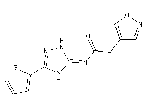 Image of 2-isoxazol-4-yl-N-[3-(2-thienyl)-1,4-dihydro-1,2,4-triazol-5-ylidene]acetamide