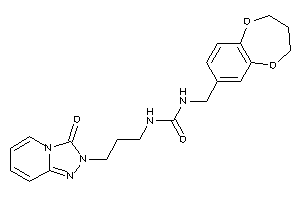 1-(3,4-dihydro-2H-1,5-benzodioxepin-7-ylmethyl)-3-[3-(3-keto-[1,2,4]triazolo[4,3-a]pyridin-2-yl)propyl]urea