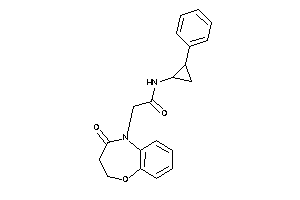 Image of 2-(4-keto-2,3-dihydro-1,5-benzoxazepin-5-yl)-N-(2-phenylcyclopropyl)acetamide