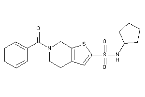 6-benzoyl-N-cyclopentyl-5,7-dihydro-4H-thieno[2,3-c]pyridine-2-sulfonamide