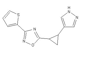 5-[2-(1H-pyrazol-4-yl)cyclopropyl]-3-(2-thienyl)-1,2,4-oxadiazole