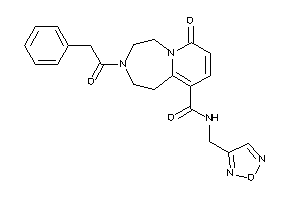 N-(furazan-3-ylmethyl)-7-keto-3-(2-phenylacetyl)-1,2,4,5-tetrahydropyrido[2,1-g][1,4]diazepine-10-carboxamide