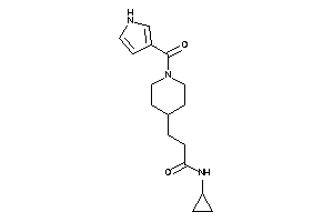 N-cyclopropyl-3-[1-(1H-pyrrole-3-carbonyl)-4-piperidyl]propionamide
