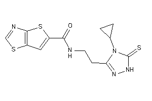 N-[2-(4-cyclopropyl-5-thioxo-1H-1,2,4-triazol-3-yl)ethyl]thieno[2,3-d]thiazole-5-carboxamide