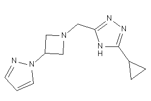 3-cyclopropyl-5-[(3-pyrazol-1-ylazetidin-1-yl)methyl]-4H-1,2,4-triazole