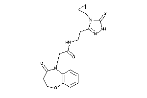 N-[2-(4-cyclopropyl-5-thioxo-1H-1,2,4-triazol-3-yl)ethyl]-2-(4-keto-2,3-dihydro-1,5-benzoxazepin-5-yl)acetamide