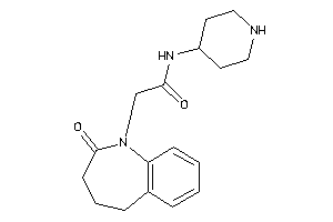 Image of 2-(2-keto-4,5-dihydro-3H-1-benzazepin-1-yl)-N-(4-piperidyl)acetamide