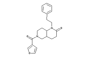 Image of 6-(3-furoyl)-1-phenethyl-4,4a,5,7,8,8a-hexahydro-3H-1,6-naphthyridin-2-one