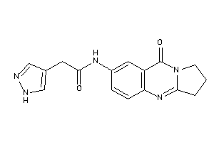 N-(9-keto-2,3-dihydro-1H-pyrrolo[2,1-b]quinazolin-7-yl)-2-(1H-pyrazol-4-yl)acetamide