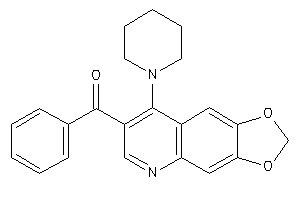 Image of Phenyl-(8-piperidino-[1,3]dioxolo[4,5-g]quinolin-7-yl)methanone