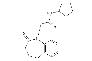 N-cyclopentyl-2-(2-keto-4,5-dihydro-3H-1-benzazepin-1-yl)acetamide