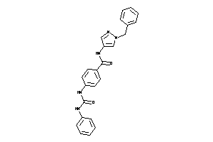 N-(1-benzylpyrazol-4-yl)-4-(phenylcarbamoylamino)benzamide