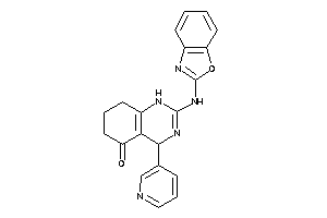 Image of 2-(1,3-benzoxazol-2-ylamino)-4-(3-pyridyl)-4,6,7,8-tetrahydro-1H-quinazolin-5-one