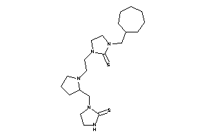 Image of 1-(cycloheptylmethyl)-3-[2-[2-[(2-thioxoimidazolidin-1-yl)methyl]pyrrolidino]ethyl]imidazolidine-2-thione