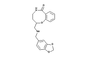 Image of 2-[(piperonylamino)methyl]-2,3,4,5-tetrahydro-1,5-benzoxazocin-6-one