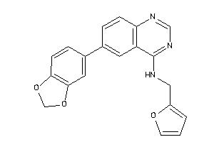Image of [6-(1,3-benzodioxol-5-yl)quinazolin-4-yl]-(2-furfuryl)amine