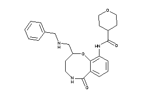 N-[2-[(benzylamino)methyl]-6-keto-2,3,4,5-tetrahydro-1,5-benzoxazocin-10-yl]tetrahydropyran-4-carboxamide