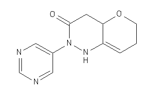Image of 2-(5-pyrimidyl)-4,4a,6,7-tetrahydro-1H-pyrano[3,2-c]pyridazin-3-one