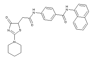 4-[[2-(4-keto-2-piperidino-2-thiazolin-5-yl)acetyl]amino]-N-(1-naphthyl)benzamide