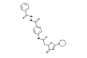 N-[4-(benzamidocarbamoyl)phenyl]-2-(4-keto-2-pyrrolidino-2-thiazolin-5-yl)acetamide