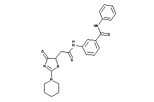 3-[[2-(4-keto-2-piperidino-2-thiazolin-5-yl)acetyl]amino]-N-phenyl-benzamide