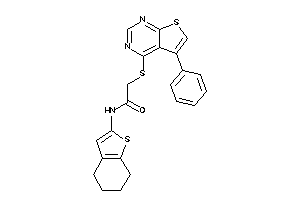 2-[(5-phenylthieno[2,3-d]pyrimidin-4-yl)thio]-N-(4,5,6,7-tetrahydrobenzothiophen-2-yl)acetamide