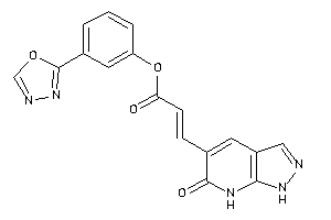3-(6-keto-1,7-dihydropyrazolo[3,4-b]pyridin-5-yl)acrylic Acid [3-(1,3,4-oxadiazol-2-yl)phenyl] Ester