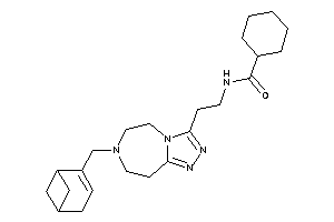 N-[2-[7-(4-bicyclo[3.1.1]hept-3-enylmethyl)-5,6,8,9-tetrahydro-[1,2,4]triazolo[3,4-g][1,4]diazepin-3-yl]ethyl]cyclohexanecarboxamide