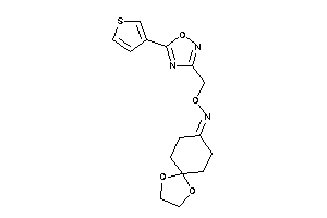 1,4-dioxaspiro[4.5]decan-8-ylidene-[[5-(3-thienyl)-1,2,4-oxadiazol-3-yl]methoxy]amine