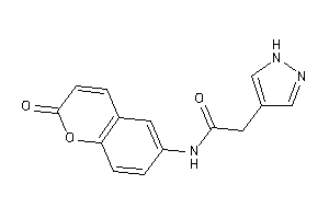 N-(2-ketochromen-6-yl)-2-(1H-pyrazol-4-yl)acetamide