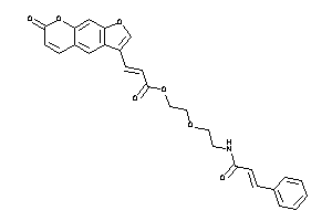 Image of 3-(7-ketofuro[3,2-g]chromen-3-yl)acrylic Acid 2-(2-cinnamamidoethoxy)ethyl Ester
