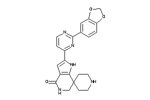 2-[2-(1,3-benzodioxol-5-yl)pyrimidin-4-yl]spiro[5,6-dihydro-1H-pyrrolo[3,2-c]pyridine-7,4'-piperidine]-4-one