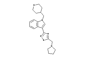 5-(pyrrolidinomethyl)-3-[1-(tetrahydropyran-4-ylmethyl)indol-3-yl]-1,2,4-thiadiazole