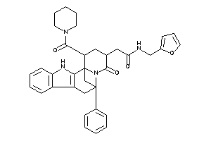 Image of N-(2-furfuryl)-2-[4-keto-12b-phenethyl-1-(piperidine-1-carbonyl)-1,2,3,6,7,12-hexahydropyrido[2,1-a]$b-carbolin-3-yl]acetamide