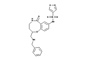 Image of N-[2-[(benzylamino)methyl]-6-keto-2,3,4,5-tetrahydro-1,5-benzoxazocin-8-yl]isoxazole-4-sulfonamide
