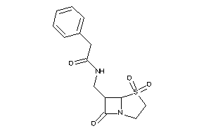 2-phenyl-N-[(4,4,7-triketo-4$l^{6}-thia-1-azabicyclo[3.2.0]heptan-6-yl)methyl]acetamide