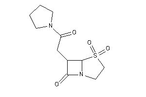 Image of 4,4-diketo-6-(2-keto-2-pyrrolidino-ethyl)-4$l^{6}-thia-1-azabicyclo[3.2.0]heptan-7-one