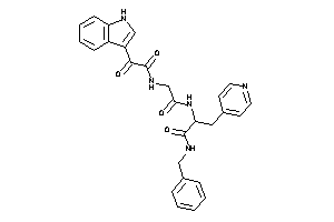 N-benzyl-2-[[2-[[2-(1H-indol-3-yl)-2-keto-acetyl]amino]acetyl]amino]-3-(4-pyridyl)propionamide