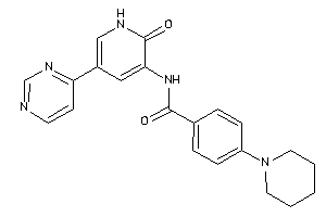 N-[2-keto-5-(4-pyrimidyl)-1H-pyridin-3-yl]-4-piperidino-benzamide