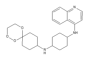 Image of 4-quinolyl-[4-(1,4,5-trioxaspiro[5.5]undecan-9-ylamino)cyclohexyl]amine