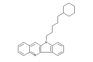 Image of 10-(5-cyclohexylpentyl)indolo[3,2-b]quinoline