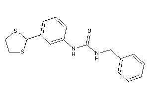 1-benzyl-3-[3-(1,3-dithiolan-2-yl)phenyl]urea