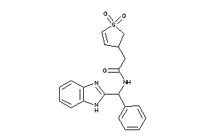 N-[1H-benzimidazol-2-yl(phenyl)methyl]-2-(1,1-diketo-2,3-dihydrothiophen-3-yl)acetamide