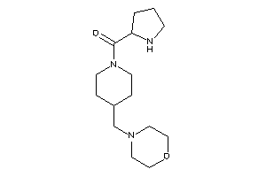 [4-(morpholinomethyl)piperidino]-pyrrolidin-2-yl-methanone