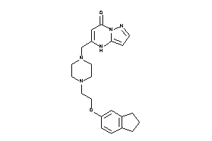 5-[[4-(2-indan-5-yloxyethyl)piperazino]methyl]-4H-pyrazolo[1,5-a]pyrimidin-7-one