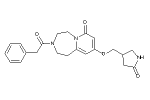 9-[(5-ketopyrrolidin-3-yl)methoxy]-3-(2-phenylacetyl)-1,2,4,5-tetrahydropyrido[2,1-g][1,4]diazepin-7-one
