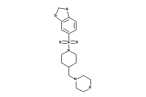 Image of 4-[[1-(1,3-benzodioxol-5-ylsulfonyl)-4-piperidyl]methyl]morpholine