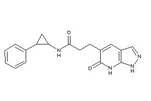3-(6-keto-1,7-dihydropyrazolo[3,4-b]pyridin-5-yl)-N-(2-phenylcyclopropyl)propionamide